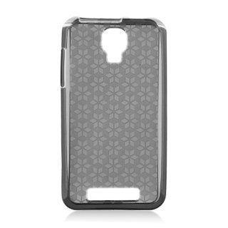 ZTE Engage/V8000 SKIN TPU TRANSPARENT, CHECKER BK#501 Cell Phones & Accessories