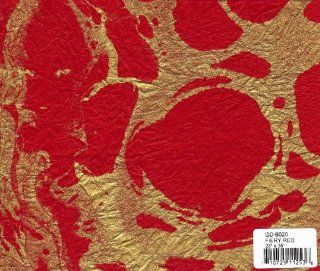 Thai Marbled Momi Paper   Fiery Red   23"x35" Sheet