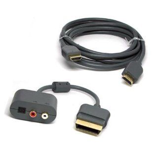 XBOX 360 HDMI AV CABLE+OPTICAL RCA ADAPTER Video Games