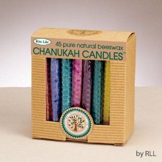 Chanukah Candles   Honeycomb Beeswax, Assorted Colors  Other Products  