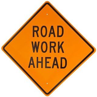 Brady 113298 B 959 30" x 30" Road Work Ahead Sign Industrial Warning Signs
