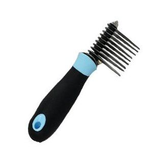Iconic Pet 15836 Dematting Pet Comb Dog Cat With Stainless Steel Blades   Blue  De Matting Comb For Dogs 
