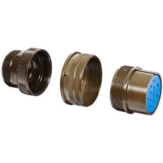 Amphenol Industrial 97 3106A 28 8S(936) Circular Connector Socket Threaded Coupling Solder Termination Straight Plug Solid Backshell 28 8 Insert Arrangement 28 Shell Size 12 Contacts Electronic Component Cylindrical Connectors