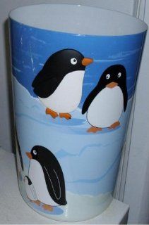 Penguin Plastic Trash Can Wastebasket   Bath Waste Bins