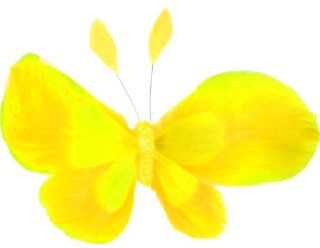 Touch of Nature 23407 Feather Butterfly, 5 1/2 Inch, Chartruese