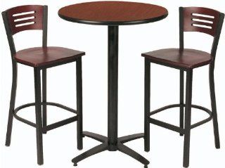Round Pub Table with 2 Stools JWA046   Bar Tables