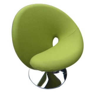 International Design Ziggy Swivel Leisure Side Chair BA10 Color Green