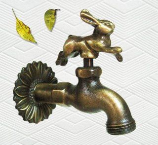 Brass Rabbit Garden Outdoor Faucet  Patio, Lawn & Garden