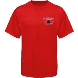 Ohio State 2013 Red Football Schedule T Shirt (Large) Clothing