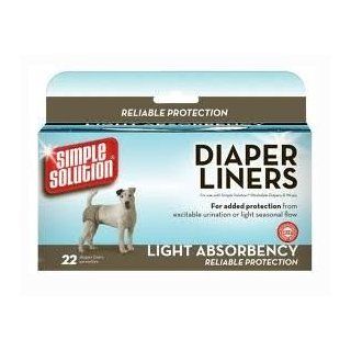 Simple Solution Disposable Liners Light Absorbency 22 Count  Doggie Liners 
