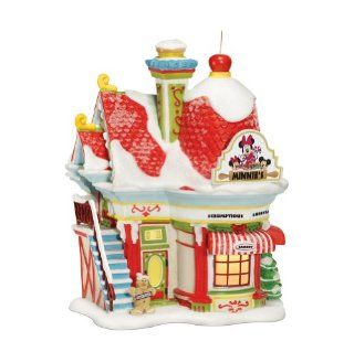 Department 56 Disney Village Lit House, Minnie's Bakery   Holiday Collectible Buildings