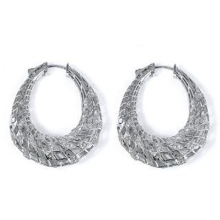 Beautiful Filigree Earrings Made In Sterling Silver With Rhodium Plating And Jewelry