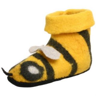 Satch & Sol Toddler/Little Kid Bumble Bee Slipper, Yellow/Black, 7 M US Toddler Shoes