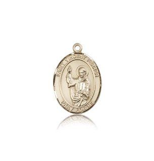 JewelsObsession's 14K Gold St. Vincent Ferrer Medal Jewels Obsession Jewelry