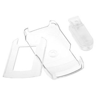 Fits Motorola Renegade V950 Sprint Cell Phone Snap on Protector Faceplate Cover Housing Case   Transparent Clear 