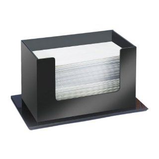 Cal Mil 952 Black 10" x 5.5" x 6" Paper Towel Holder   Folded Paper Towel Holder