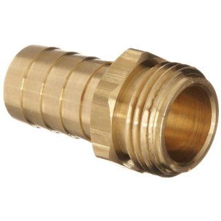 Dixon BCM76 Brass Hose Fitting, Machined Coupling, 3/4" GHT Male x 3/4" Hose ID Barbed