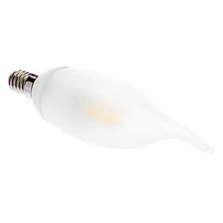 E14 2W 3000K Warm White Light Candle Bulb  Polished Tailed Lampshade (220V)   Led Household Light Bulbs  