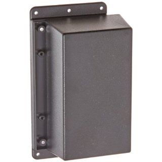 Serpac WM053 ABS Plastic Wall Mount, 6 5/8" Length x 3.30" Width x 2 7/64" Height, Black Mechanical Component Equipment Cases
