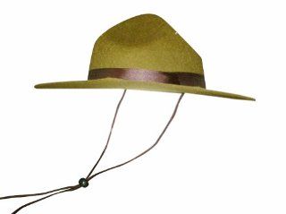 Olive Green Park Ranger/Mountie/ Smokey Bear Hat One Size Fits Most Adults Toys & Games