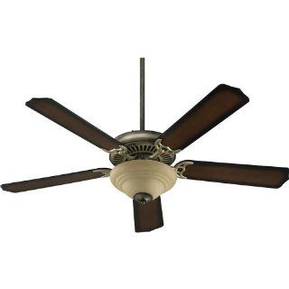 Quorum International 77525 9422 52" 5 Blade 2 Light Ceiling Fan   Light and Blades Included from the Capri Coll, Antique Flemish    