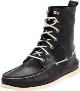Sperry Top Sider Men's A/O 7 Eye Boot,Black,13 M US Shoes
