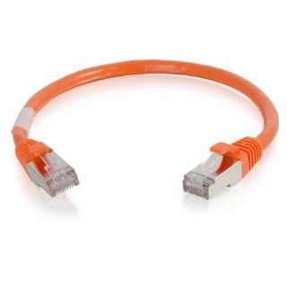 C2G / Cables to Go 00985 Cat6 Snagless Shielded (STP) Network Patch Cable, Orange (6 Inch) Computers & Accessories