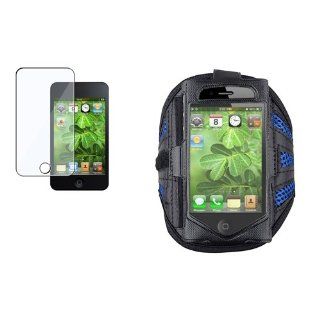 CommonByte Deluxe Black/Blue Armband Sportband Case+Guard For iPod touch 2 3 2nd 3rd G Gen   Players & Accessories