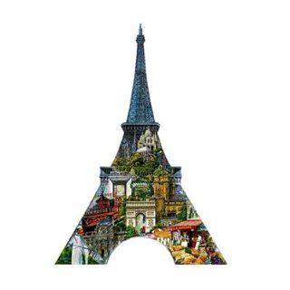 The Eiffel Tower (960 Piece Shaped Jigsaw Puzzle) Toys & Games