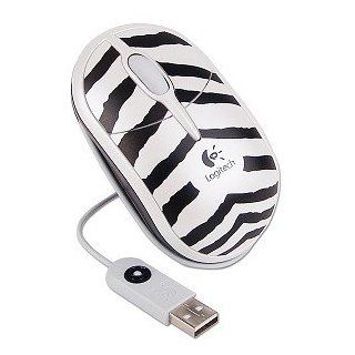 Logitech Zebra Optical 3 Button Mini Scroll Mouse Computers & Accessories
