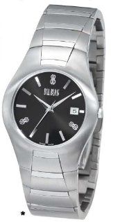 Bill Blass Aero Contour Ladies Stainless Steel Black Dial Watch 40457 Watches