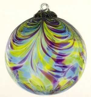 Kitras Art Glass Decorative Feather Ball, 3 Inch, Re Birth  Suncatchers  Patio, Lawn & Garden