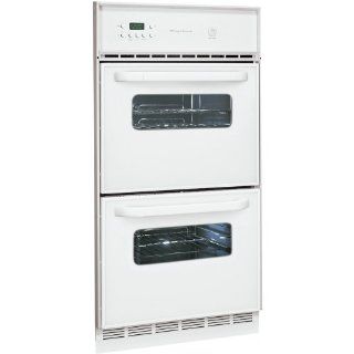 Frigidaire 24" Single Gas Wall Oven with Built In Lower Broiler   White Appliances