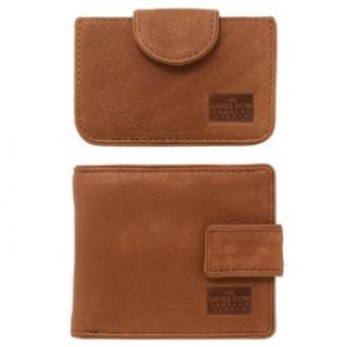 Savile Row Mens Tan Leather Billfold Wallet and Credit Card Holder at  Mens Clothing store