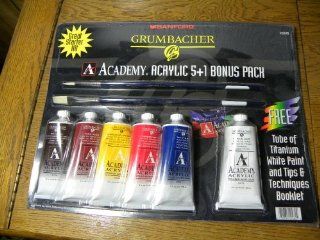 Grumbacher Academy Acrylic 5+1 Bonus Pack