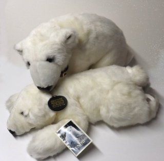 Klondike and Snow Plush Polar Bear siblings from The Denver Zoo Toys & Games