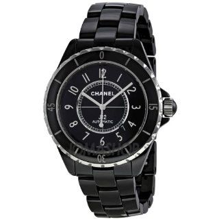 Chanel J12 Black Dial Ceramic Automatic Unisex Watch H2980 Chanel Watches