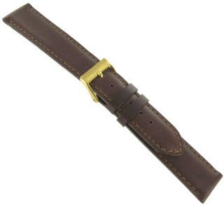 19mm Morellato Genuine Oil Leather Padded Stitched Brown Watch Band Regular 969 at  Women's Watch store.