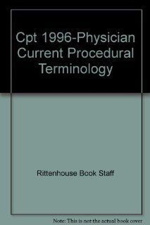 Cpt 1996 Physician Current Procedural Terminology 9780899707112 Medicine & Health Science Books @