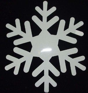 Snowflake Glow In Dark White Iron On Fabric Transfer