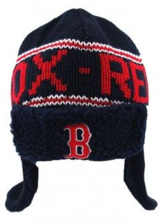 Boston Red Sox Yeti Navy Knit Beanie Hat/Cap with Ear Flaps Clothing