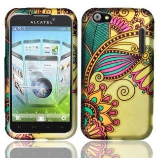 For Alcatel One Touch OT 995 Ultra OT995 Hard Design Cover Case Antique Flower Accessory Cell Phones & Accessories