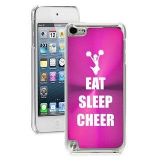 Apple iPod Touch 5th Generation Hot Pink 5B996 hard back case cover Eat Sleep Cheer Cheerleader Cell Phones & Accessories