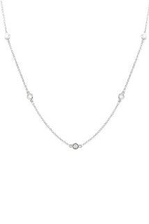 Effy Jewlery Moderna 14K White Gold 18" Diamond Necklace, .21 TCW Effy Jewelry
