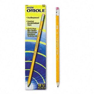 Dixon Oriole Woodcase Pre Sharpened Pencil, HB #2, Yellow Barrel, 12/Pack  Wood Lead Pencils 