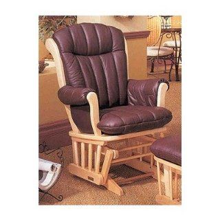 Dutailier 978 978 Sleigh Back Comfort Plus Maple Multiposition and Recliner Glider  Nursery Furniture  Baby