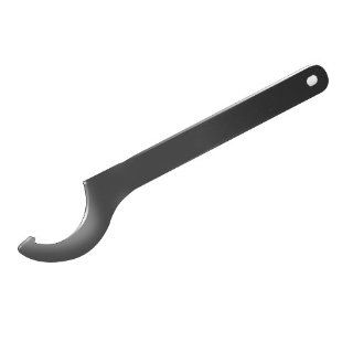 Hook wrench for nuts DIN 981 / DIN 1804 diameter range 120 130mm steel burnished