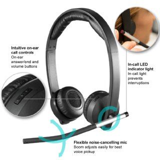 Logitech Wireless Headset Dual H820e Double Ear Stereo Business Headset Computers & Accessories