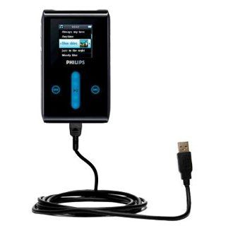 Hot Sync and Charge Straight USB cable for the Philips GoGear HDD1635   Charge and Data Sync with the same cable. Built with Gomadic TipExchange Technology   Players & Accessories