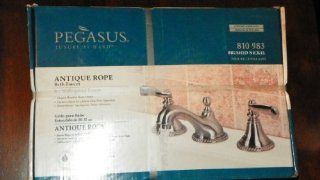 Pegasus Antique Rope Bath Faucet, 8" Widespread (Brushed Nickel, 810 983)   Bathtub Faucets  